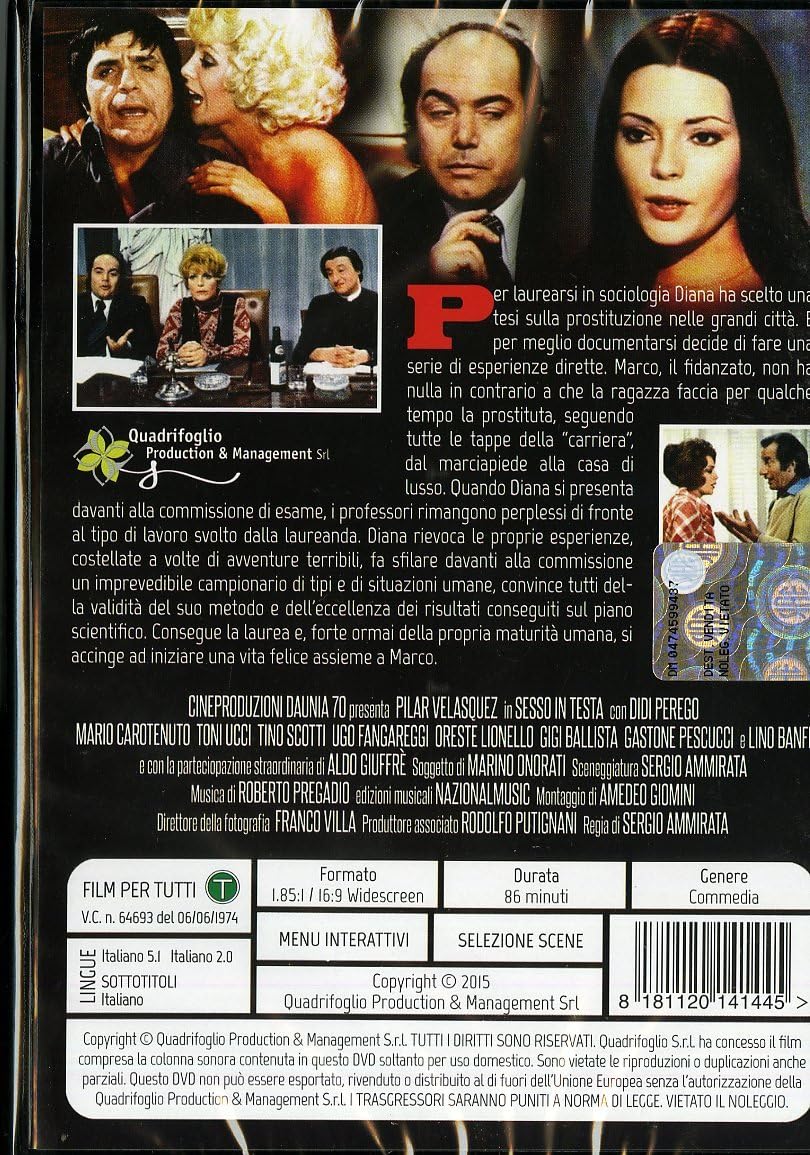 sesso in testa dvd Italian Import