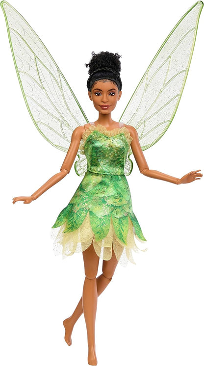 Mattel Disney Peter Pan y Wendy Campanilla Muñeca con vestido de hada, juguete +3 años (HNY37