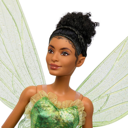 Mattel Disney Peter Pan y Wendy Campanilla Muñeca con vestido de hada, juguete +3 años (HNY37