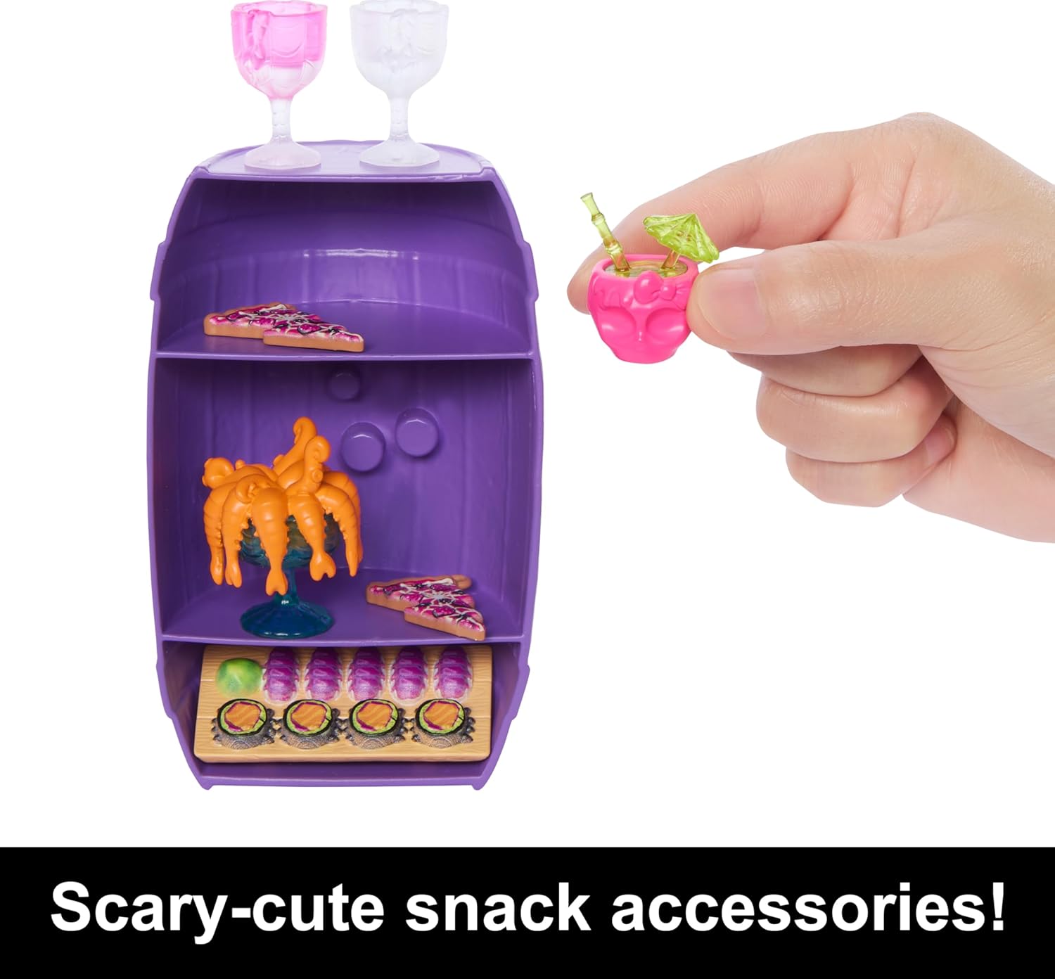 Monster High Doll and Playset, Lagoona Blue Scare-adise Island Snack Shack with Food Accessories and Color Change Drinks, HRP70