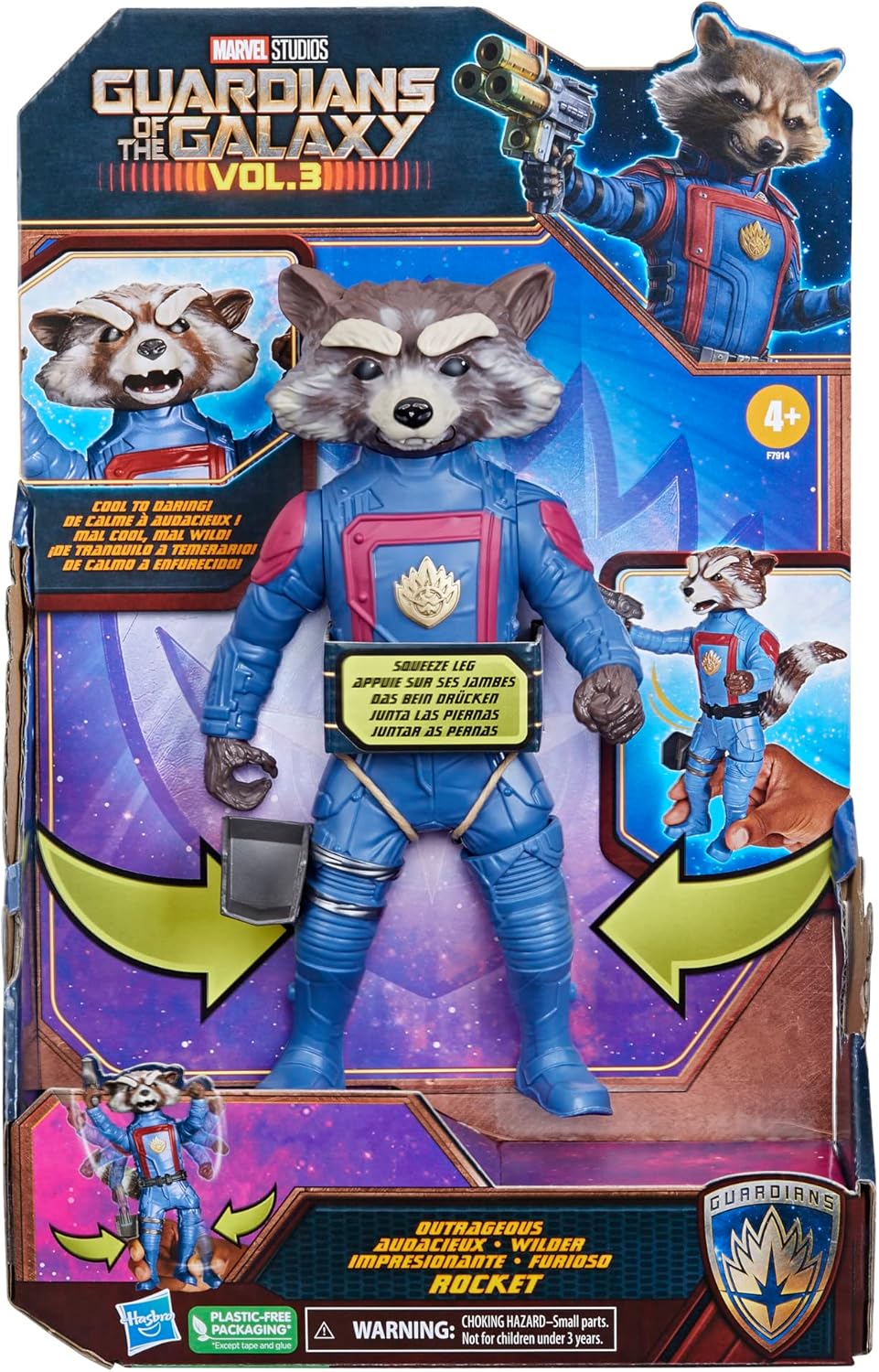 Marvel Studios’ Guardians of The Galaxy Vol. 3 Rocket Action Figure, F7914