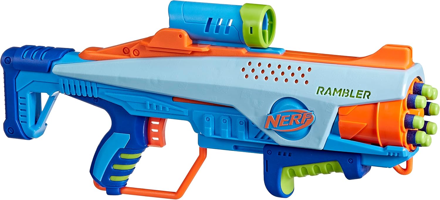 Nerf Elite Junior Rookie Pack, Easy Play Blaster, 32 Nerf Elite Darts, 4 Targets ROOKIE SET
