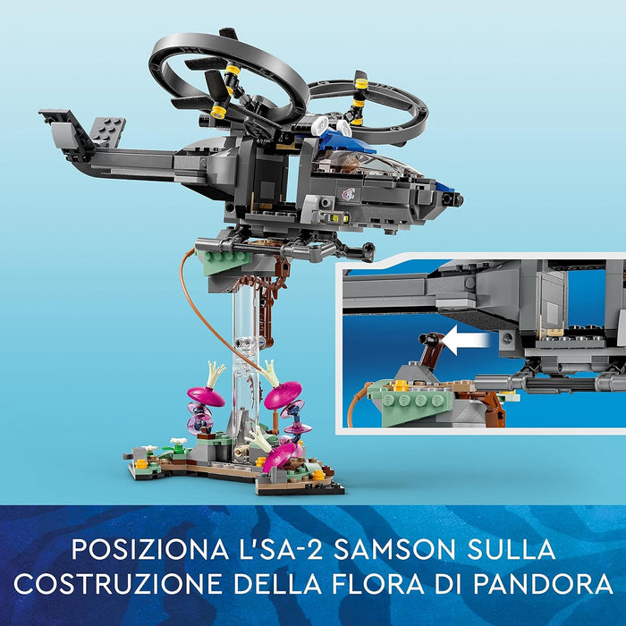 LEGO 75573 Avatar Floating Mountains: Site 26 & RDA Samson, Buildable Helicopter Toy for Kids with Direhorse Animal Figure and 5 Minifigures, Gift Idea for Boys & Girls