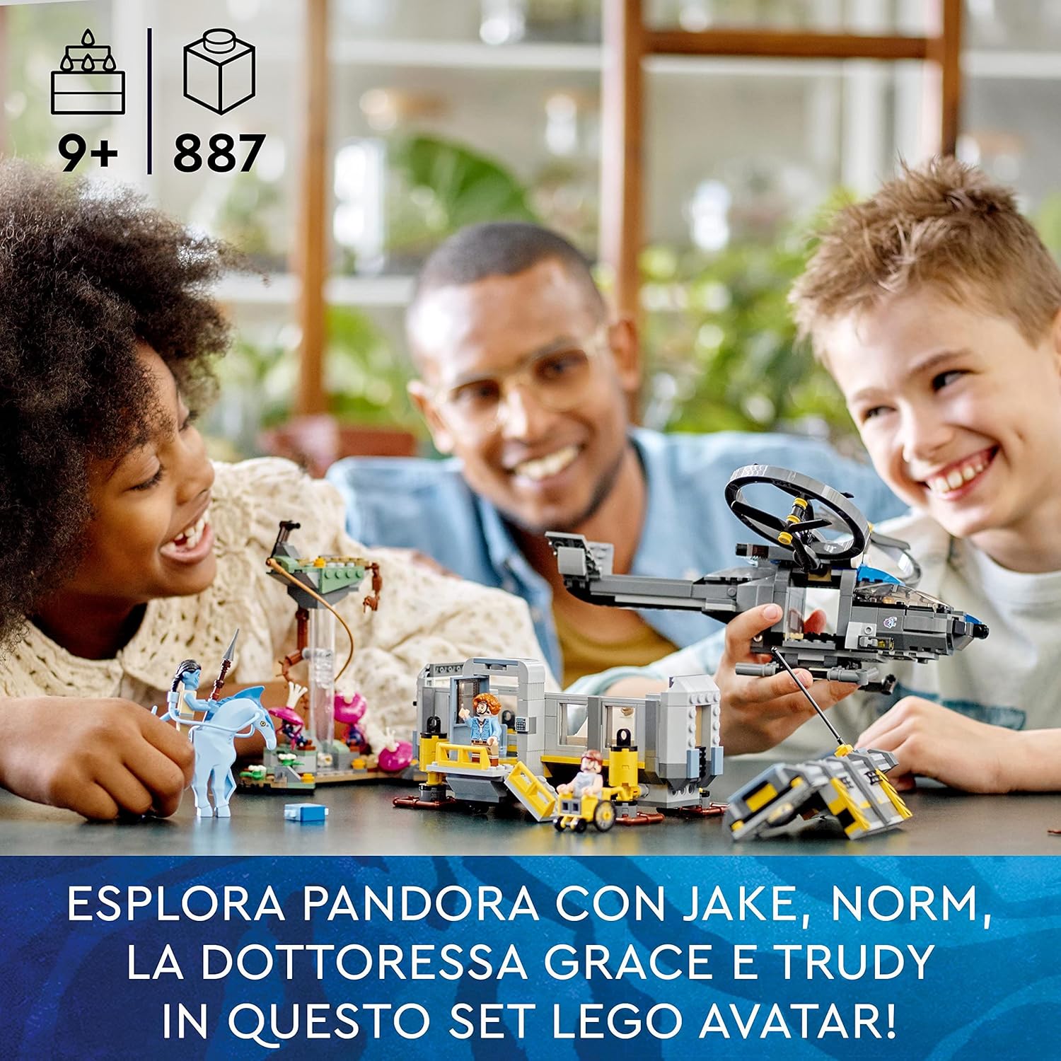 LEGO 75573 Avatar Floating Mountains: Site 26 & RDA Samson, Buildable Helicopter Toy for Kids with Direhorse Animal Figure and 5 Minifigures, Gift Idea for Boys & Girls