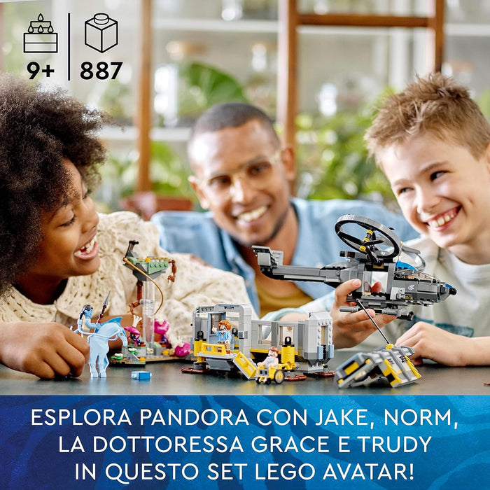 LEGO 75573 Avatar Floating Mountains: Site 26 & RDA Samson, Buildable Helicopter Toy for Kids with Direhorse Animal Figure and 5 Minifigures, Gift Idea for Boys & Girls