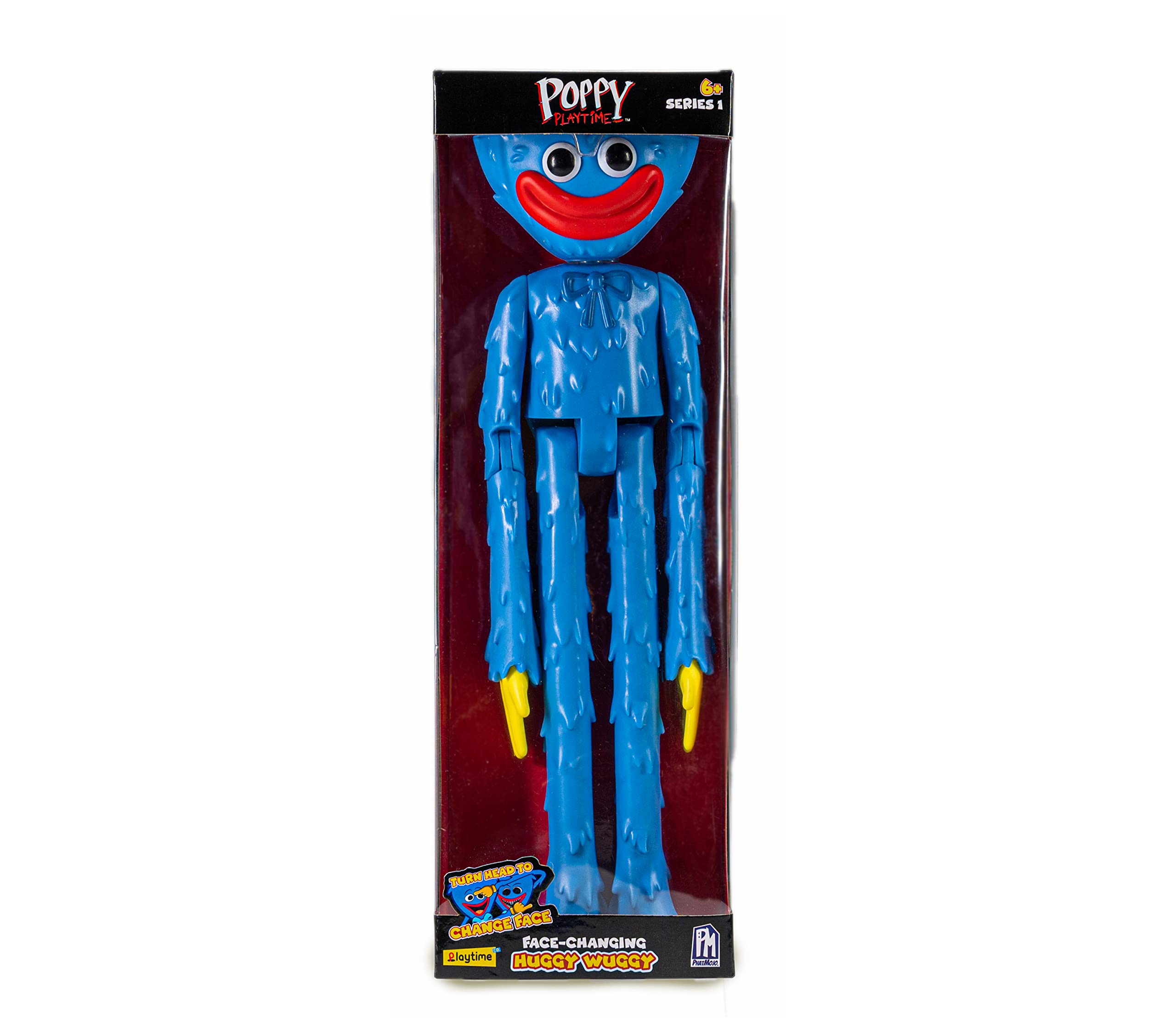 Rocco Giocattoli Poppy Playtime Huggy Wuggy – FAN4FUN – 30 cm Double-Sided Action Figure – The Original