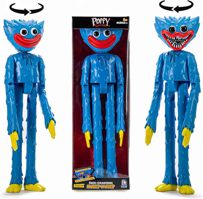 Rocco Giocattoli Poppy Playtime Huggy Wuggy – FAN4FUN – 30 cm Double-Sided Action Figure – The Original