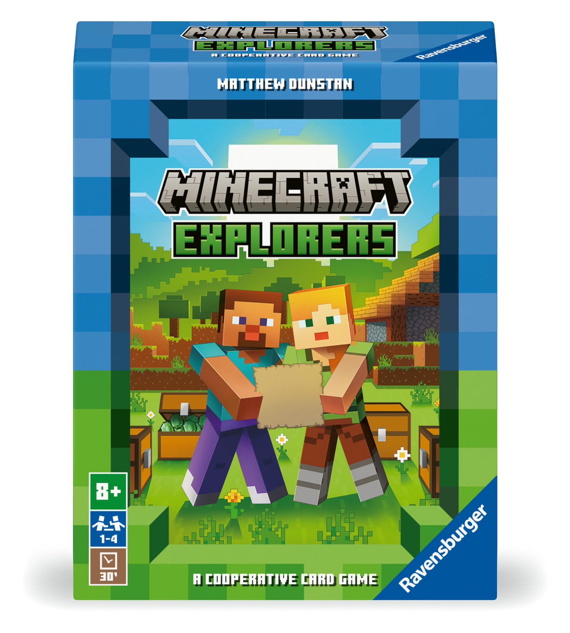 Ravensburger 21580 Minecraft Gifts-Explorers Cooperative Strategy Card Games for Adults and Kids Age 8 Years Up-2 to 4 Players-2024, Multicolour, One Size