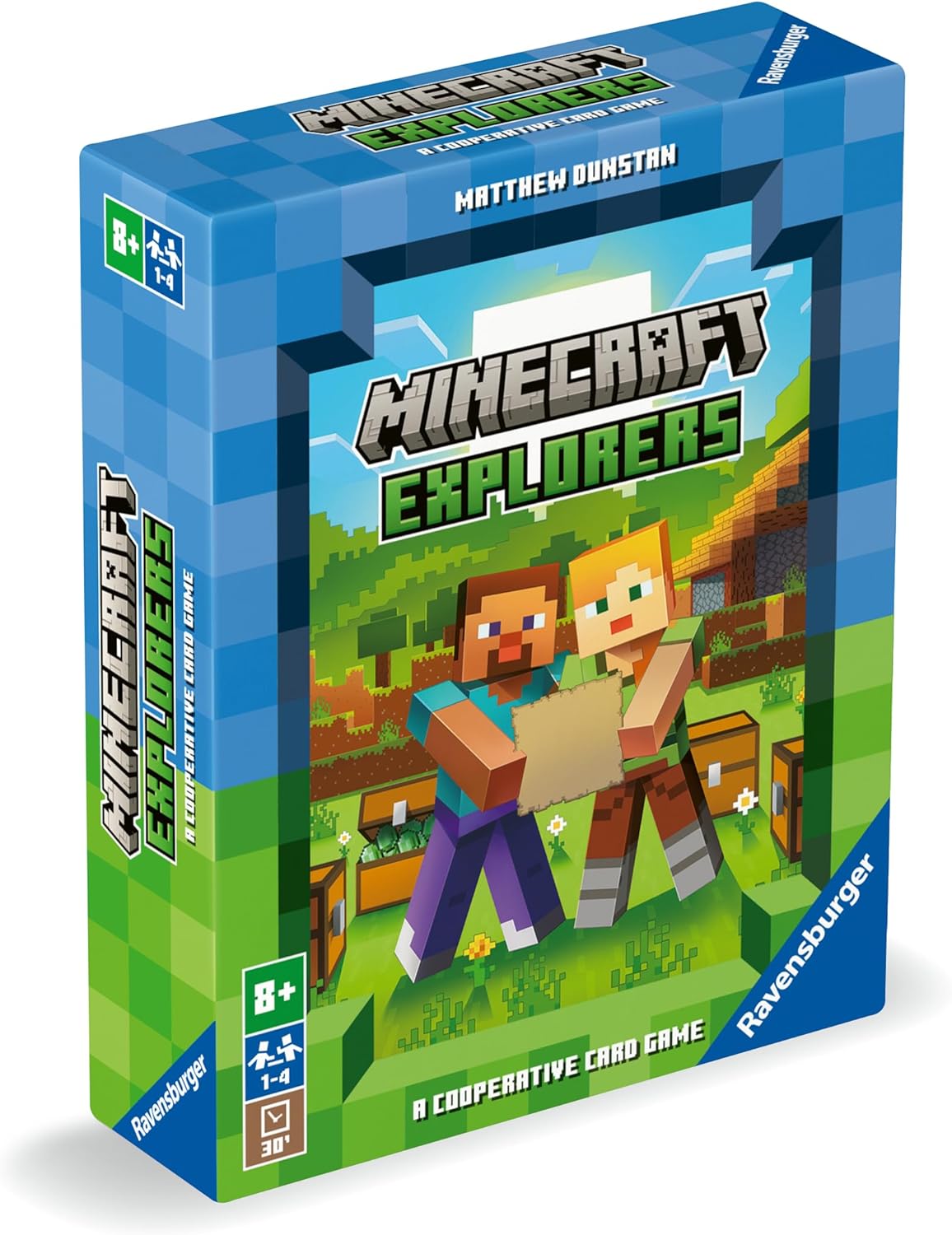 Ravensburger 21580 Minecraft Gifts-Explorers Cooperative Strategy Card Games for Adults and Kids Age 8 Years Up-2 to 4 Players-2024, Multicolour, One Size