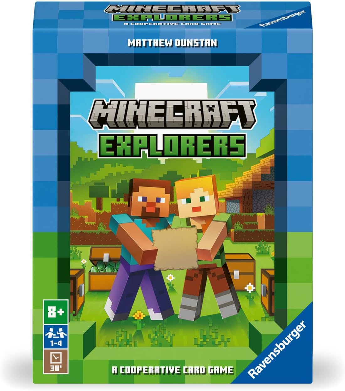 Ravensburger 21580 Minecraft Gifts-Explorers Cooperative Strategy Card Games for Adults and Kids Age 8 Years Up-2 to 4 Players-2024, Multicolour, One Size