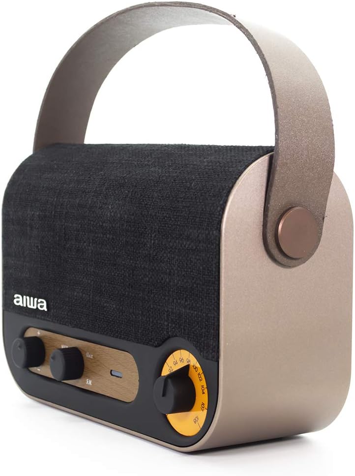 Aiwa Vintage Style Portable Radio & Speaker (Fm/Usb/Aux/Bt)