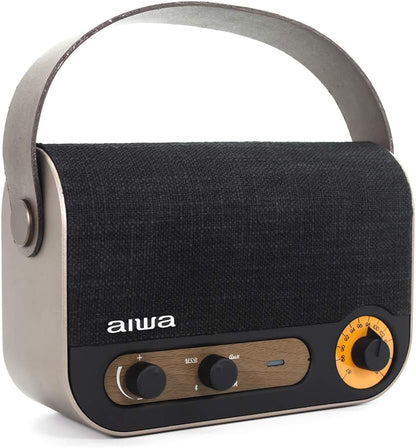 Aiwa Vintage Style Portable Radio & Speaker (Fm/Usb/Aux/Bt)