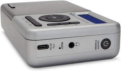 Aiwa Rd40Dabtn - Digital Dab+ & Fm Radio Alarm Clock (Silver)