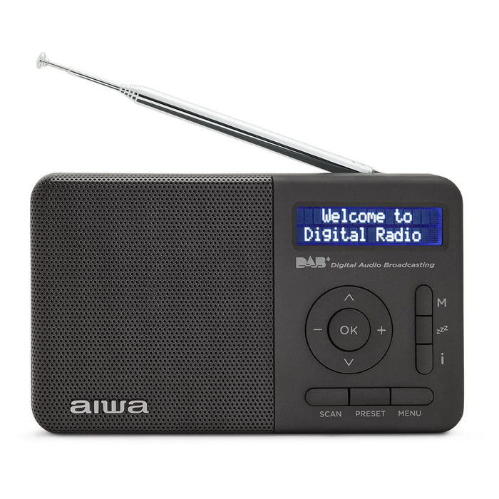 Aiwa Rd40Dabtn - Digital Dab+ & Fm Radio Alarm Clock (Black)