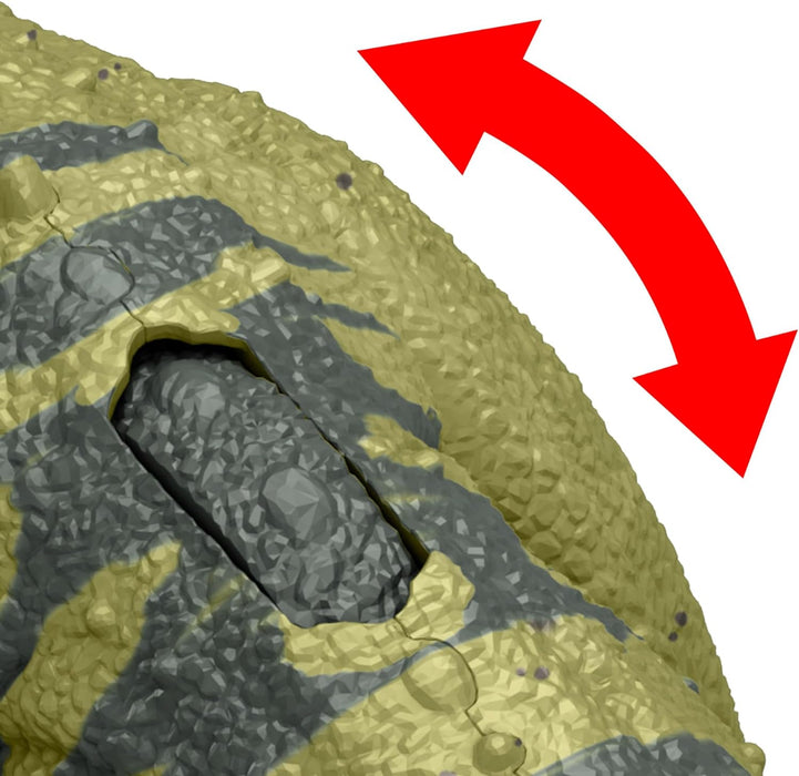 Mattel Jurassic World: Teoría del Dinocaos Netflix - Dinosaurio Ceratosaurus verde rayado, rugido salvaje, juguete con sonidos +4 años (HTK74)