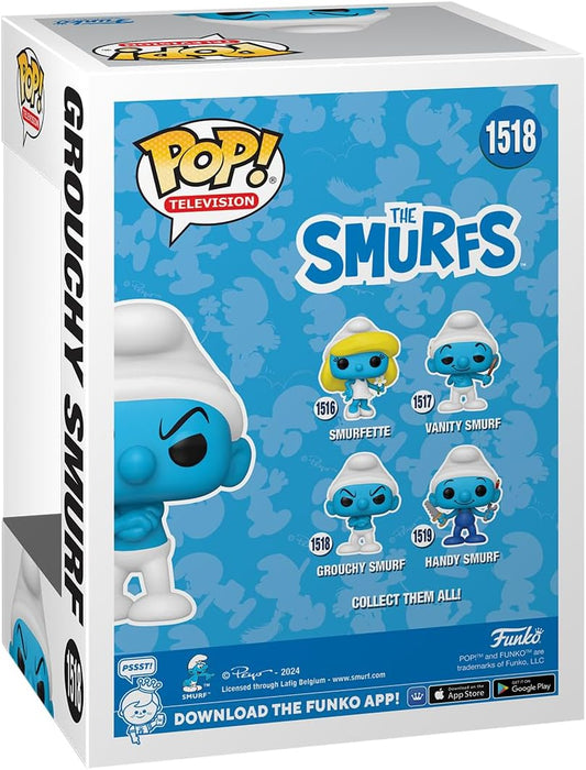 Funko POP! TV: Smurfs - Grouchy Smurf - SMURFS - Collectable Vinyl Figure - Gift Idea - Official Merchandise - Toys for Kids & Adults - TV Fans - Model Figure for Collectors and Display