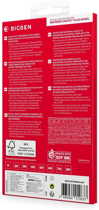 Software Pyramide- Switch Screen Protection OLED Tempered Glas Videojuegos, Multicolor (440634