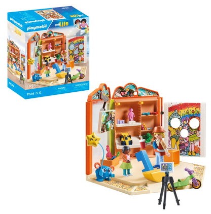 Playmobil 71536 myLife: Toys Shop, thrilling moments in the playtime paradise, including gaming corner and photo wall, detailed play sets suitable for children ages 5+