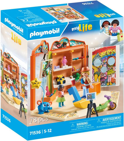 Playmobil 71536 myLife: Toys Shop, thrilling moments in the playtime paradise, including gaming corner and photo wall, detailed play sets suitable for children ages 5+