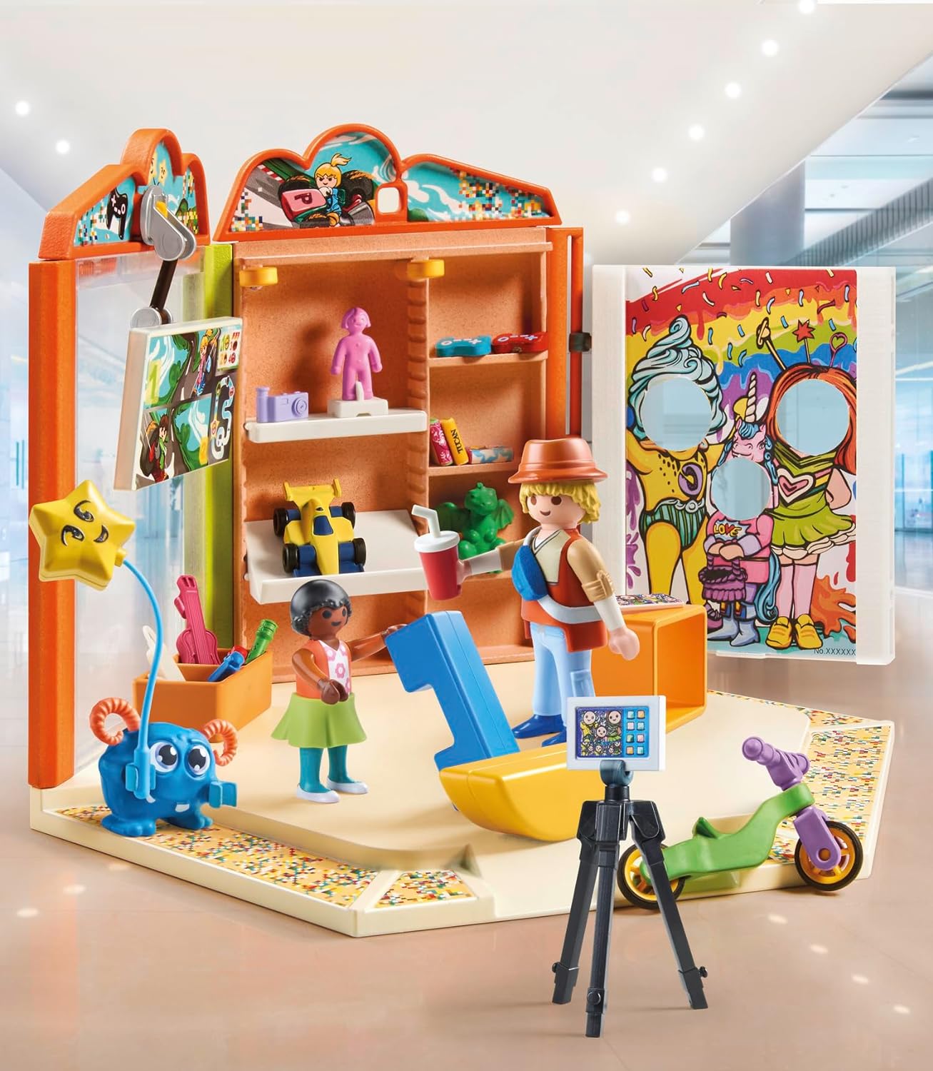 Playmobil 71536 myLife: Toys Shop, thrilling moments in the playtime paradise, including gaming corner and photo wall, detailed play sets suitable for children ages 5+