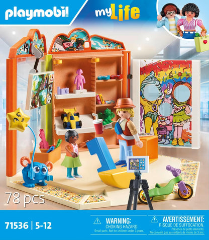 Playmobil 71536 myLife: Toys Shop, thrilling moments in the playtime paradise, including gaming corner and photo wall, detailed play sets suitable for children ages 5+