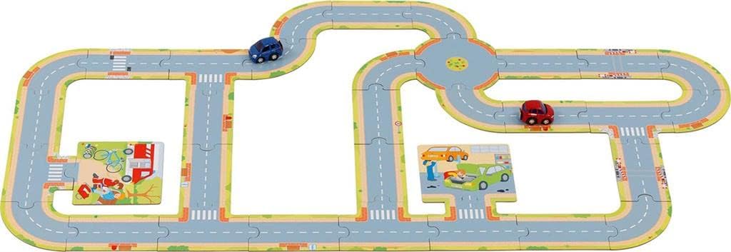GOKI - City Streets with 2 Vehicles Does Not Apply Action Games and Highlights, Multicolor, Single (57422