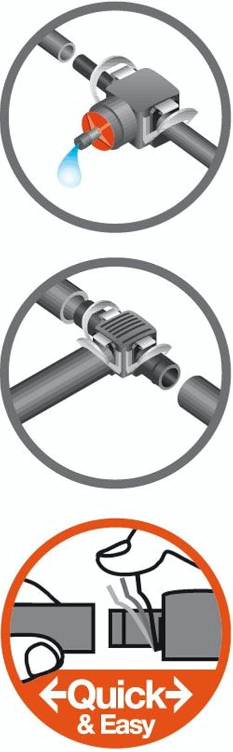 Gardena - Gardena T-Joint 4.6 Mm (3/16) - 4.6 Mm (3/16)