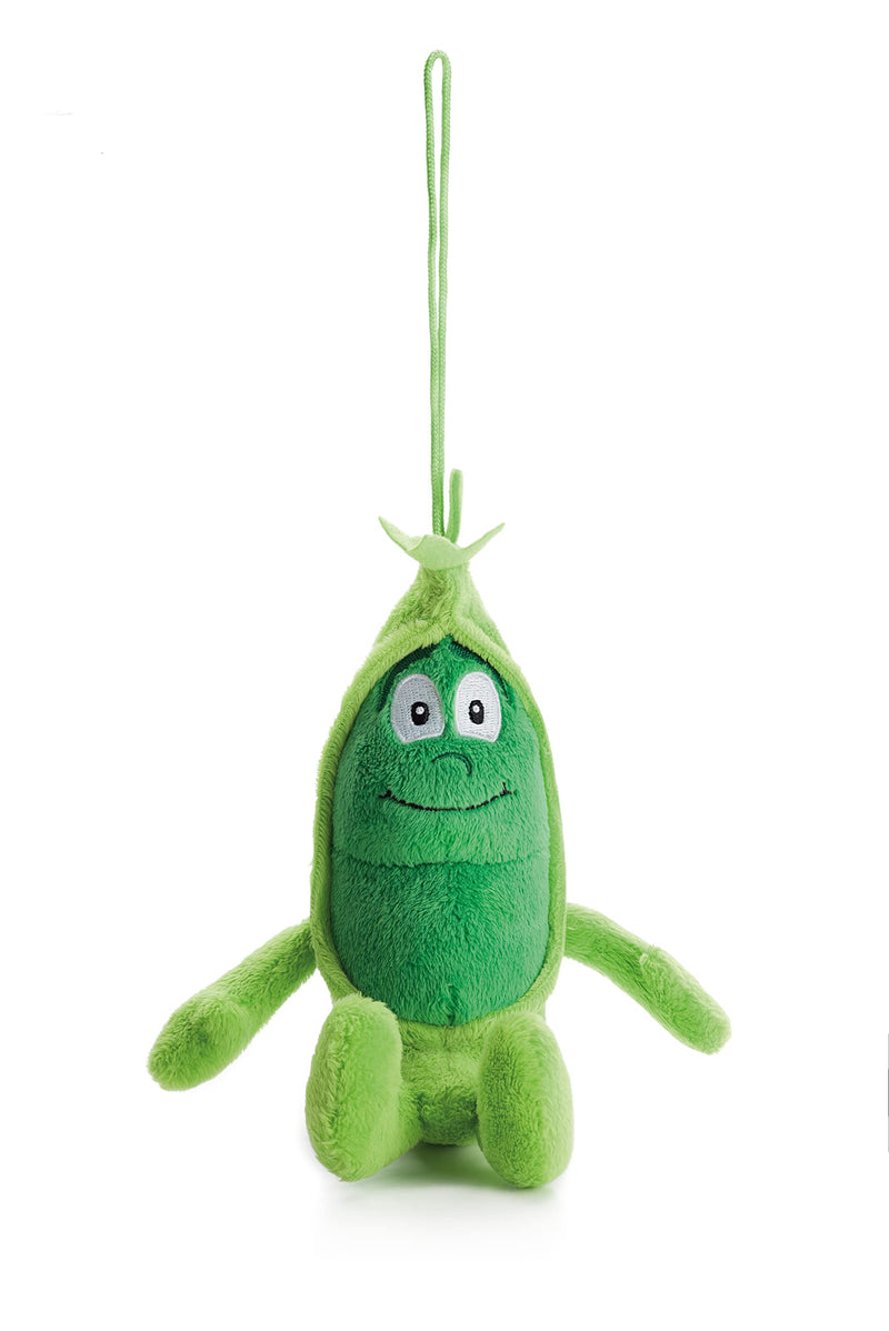 Goodness Gang Plushy Toys - Soft and Safe Stuffed Animals for Kids - Machine Washable and Perfect for Playtime and Bedtime - Full Collection Plush - Sugar Snap Pea Mini,Green