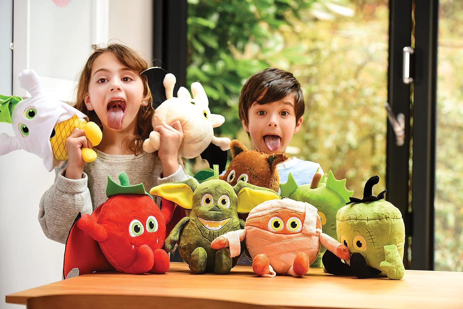 Goodness Gang Plushy Toys - Soft and Safe Stuffed Animals for Kids - Machine Washable and Perfect for Playtime and Bedtime - Full Collection Plush - Sugar Snap Pea Mini,Green