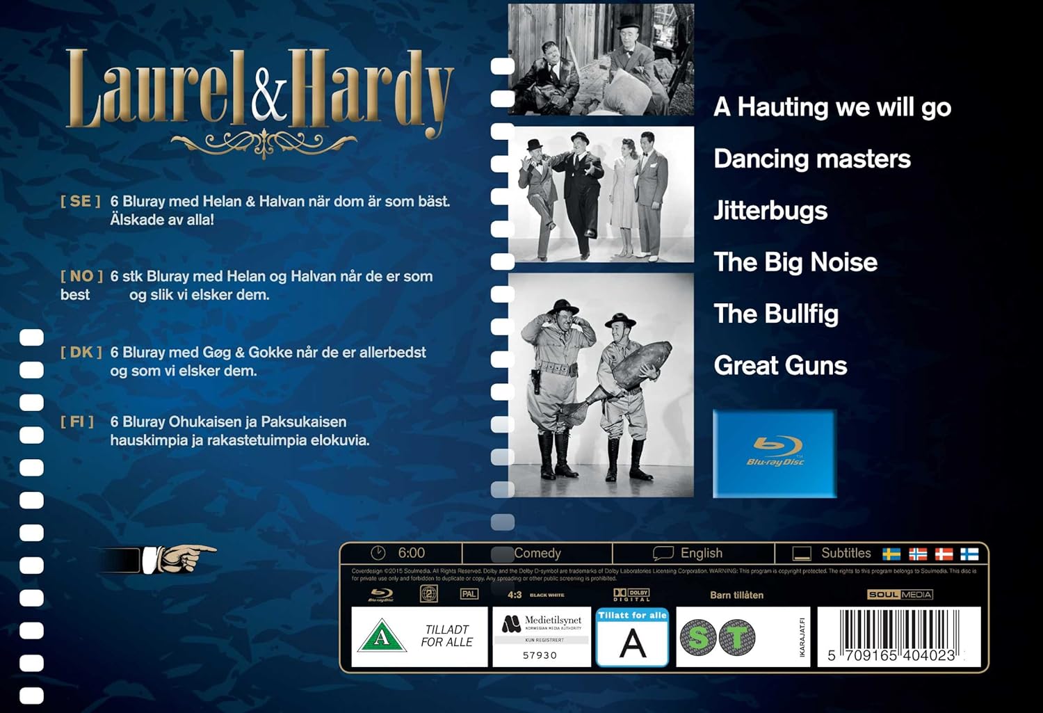 Laurel and Hardy Collection II - 6-Disc Box Set ( A-Haunting We Will Go / The Dancing Masters / Jitterbugs / The Big Noise / Great Guns / Th  (Blu-Ray