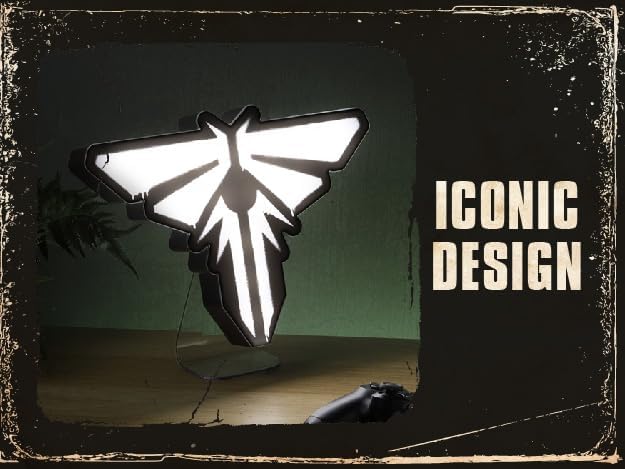 The Last of Us Firefly Light - Officially Licensed Movie Logo Light, Game & Living Room Decor and Gift, Neon Firefly Room Accessory and Nightlight for Fans of TV Show | Paladone