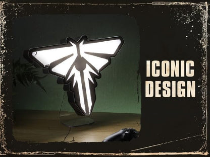 The Last of Us Firefly Light - Officially Licensed Movie Logo Light, Game & Living Room Decor and Gift, Neon Firefly Room Accessory and Nightlight for Fans of TV Show | Paladone