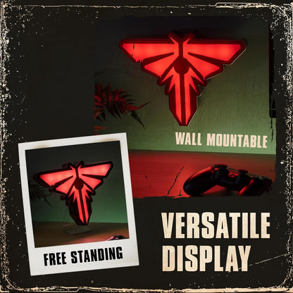 The Last of Us Firefly Light - Officially Licensed Movie Logo Light, Game & Living Room Decor and Gift, Neon Firefly Room Accessory and Nightlight for Fans of TV Show | Paladone