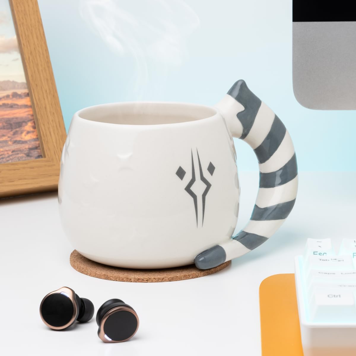 Star Wars Ahsoka Kop meerkleurig keramiek Fan merch, The Mandalorian, TV-series