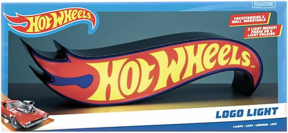 Hot Wheels Logo Light - Officially Licensed Racing Logo Icon Night Light, Racetrack Play Room Decor and Gift for Boys and Girls, Toy Car and Bedroom Accessory and Nightlight for Kids | Paladone