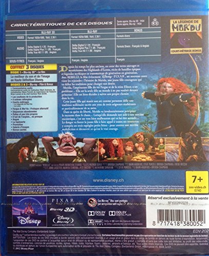 Movie Rebelle 3D+2D/Blu-Ray (Region 2)