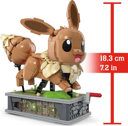 MEGA Pokemon Eeve en movimiento +1200 bloques de construcción, juguete +12 años (Mattel HTH71)
