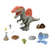 Mattel Jurassic World Cage Crasher Spinosaurus Dinosaur Action Figure & Unboxing Toy, Sand & Gel & Dough, Breakout & Discovery & Rescue Play, HTP71