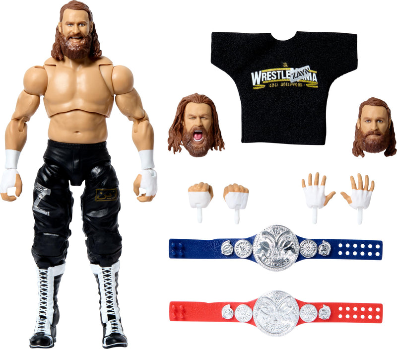 Mattel WWE Ultimate Edition Action Figure & Accessories, 6-inch Sami Zayn Collectible Set, Swappable Heads & Hands, Entrance Gear & 30 Articulation Points
