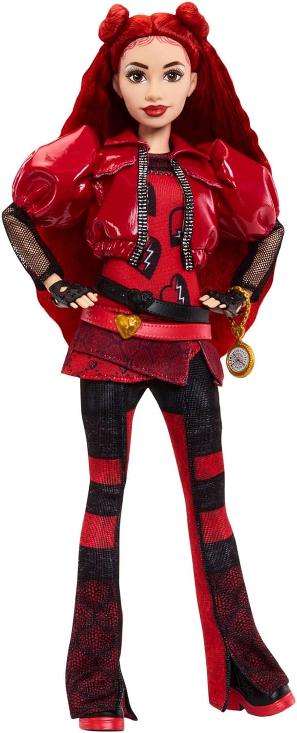 Mattel Disney Descendants: The Rise Of Red Fashion Doll & Accessory, Red, Daughter of Queen of Hearts