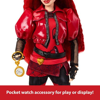 Mattel Disney Descendants: The Rise Of Red Fashion Doll & Accessory, Red, Daughter of Queen of Hearts