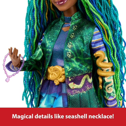 Mattel Disney Descendants: The Rise of Red Fashion Doll & Accessory - Uliana, Younger Sister of Ursula with Movie-Inspired Clothes & Necklace