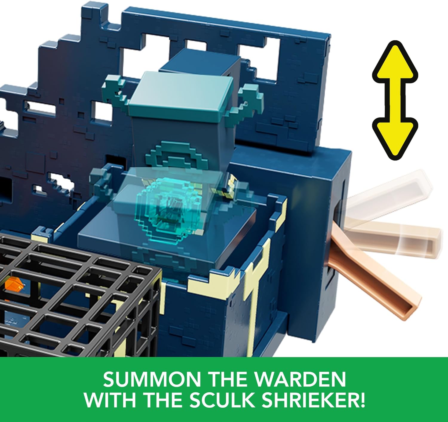 Mattel Minecraft Mini Mode Playset, Rise of the Warden Set with 2 Minis including Steve & Warden Figures & DLC Code, HXT72