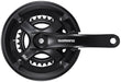 Shimano FC-TY501 chainset 46 / 30, double, 7 / 8-speed, 175 mm, with chainguard, black