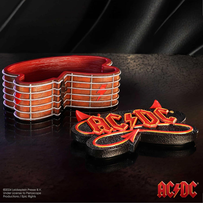 Nemesis Now ACDC Box, Resin, Brown, Officially Licensed ACDC Merchandise, ACDC Jewellery/Accessory Box, Iconic ACDC Logo, Rock Band Gift, Cast in the Finest Resin, Expertly Hand-Painted