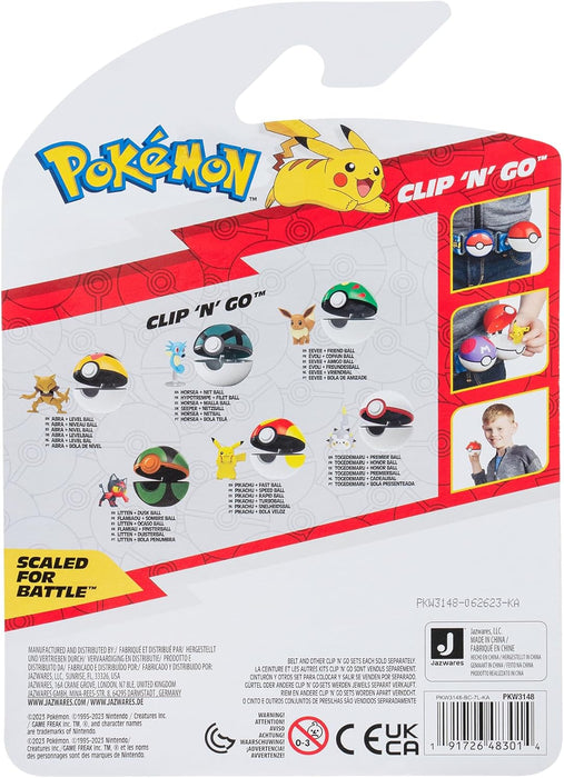 Pokémon Clip ‘N’ Go Pikachu and Fast Ball - Includes 2-Inch Battle Figure and Fast Ball Accessory
