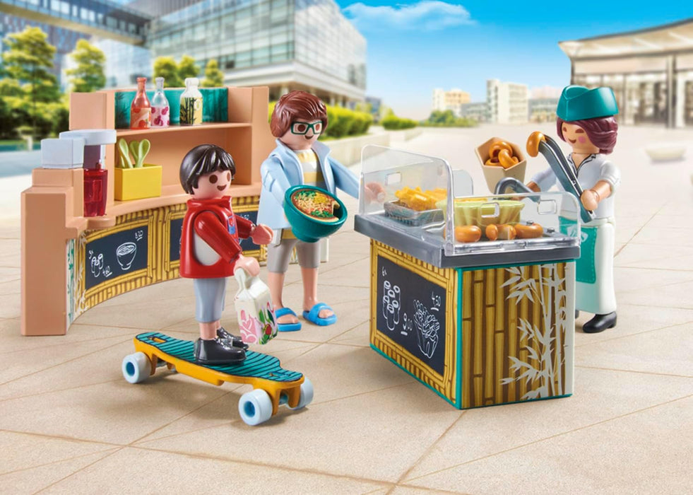 PLAYMOBIL myLife 71538 Cantina, deliciosas Comidas y tentempiés en el Restaurante, Incluyendo Papas Fritas, Sushi y Mucho más, Juguetes para niños a Partir de 5 años