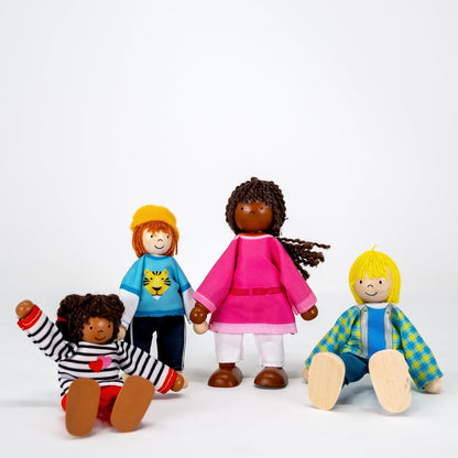 Biegepuppen Interkulturelle Familie