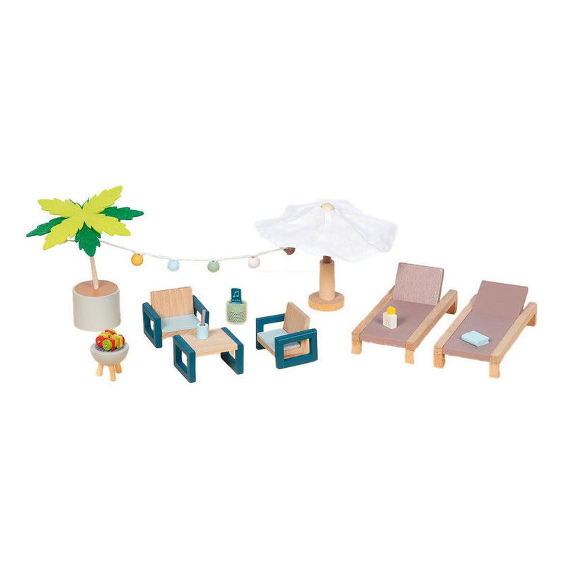 Goki - Goki Houten Poppenhuis Tuinmeubelset Mallorca