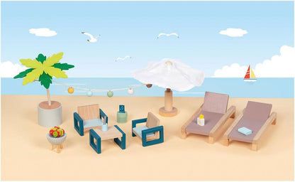 Goki - Goki Houten Poppenhuis Tuinmeubelset Mallorca